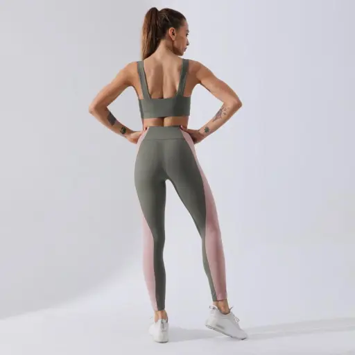 High Waisted Leggings Fitness Sets Sportswear Leggings Sets (2)