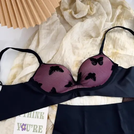 New Style Underwear Womens Push up Bra Lace No Steel Ring Soft Trendy Bra Photoroom