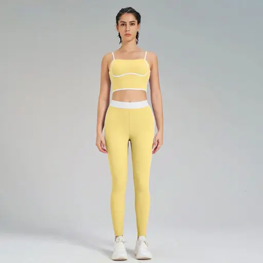 Womens Yoga Suit Seamless Long Sports Suit Line Accessories Beautify the Back High elastic Fitness Clothes (2)