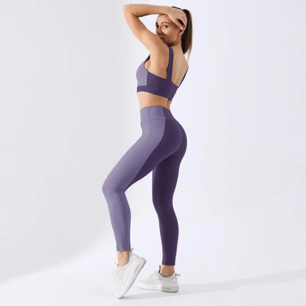 High Waisted Leggings Fitness Sets Sportswear Leggings Sets