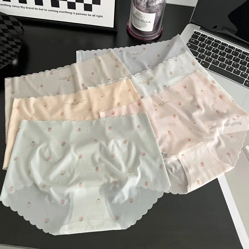 Lace Girl Underwear Cotton Crotch Waist Cute Cartoon Underwear 6