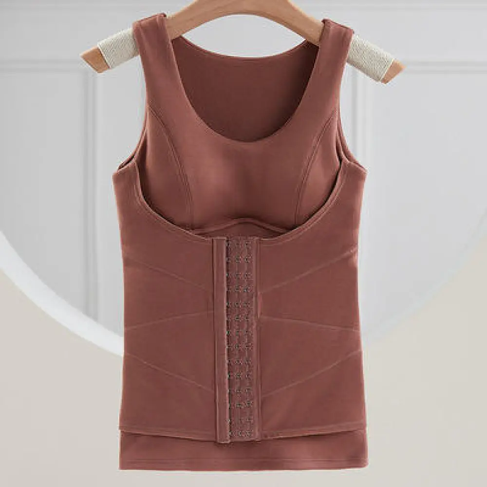 Thermal Underwear Body Shaper Tops With Bra Women Waist Trainer Shapewear 2