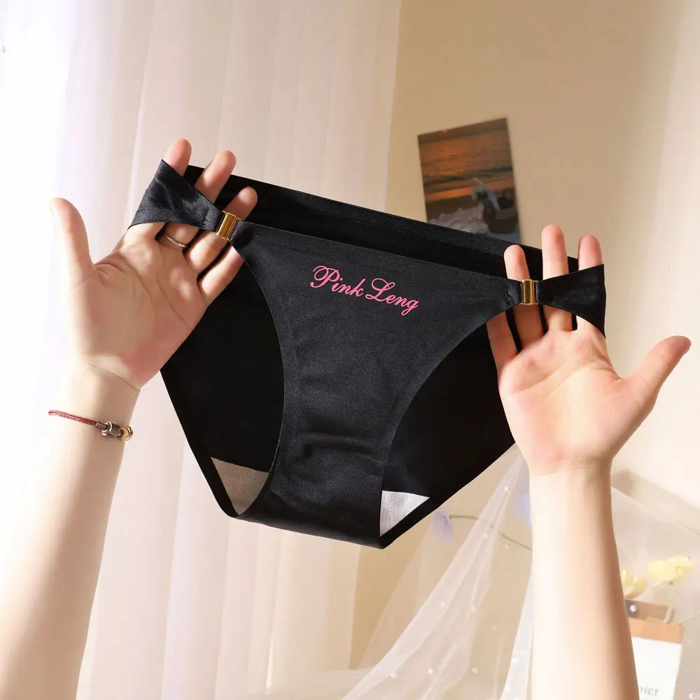 Women Seamless Silky Satin Panties Underwear Briefs  (4)