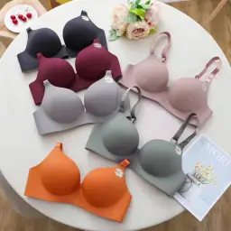 Girls Shiny Print Bra with Seamless Design Sexy and Snug Comfortable and Breathable Bra 2