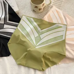 High Waisted Panty Antibacterial Tummy Control Breathable Seamless Briefs for Women 3