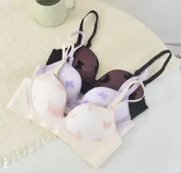 New Style Underwear Womens Push up Bra Lace No Steel Ring Soft Trendy Bra