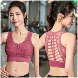 Sports Bra for Women Lightly Padded Wire Free Sports Bra 3