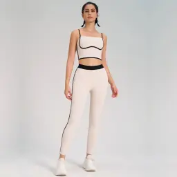 Womens Yoga Suit Seamless Long Sports Suit Line Accessories Beautify the Back High elastic Fitness Clothes